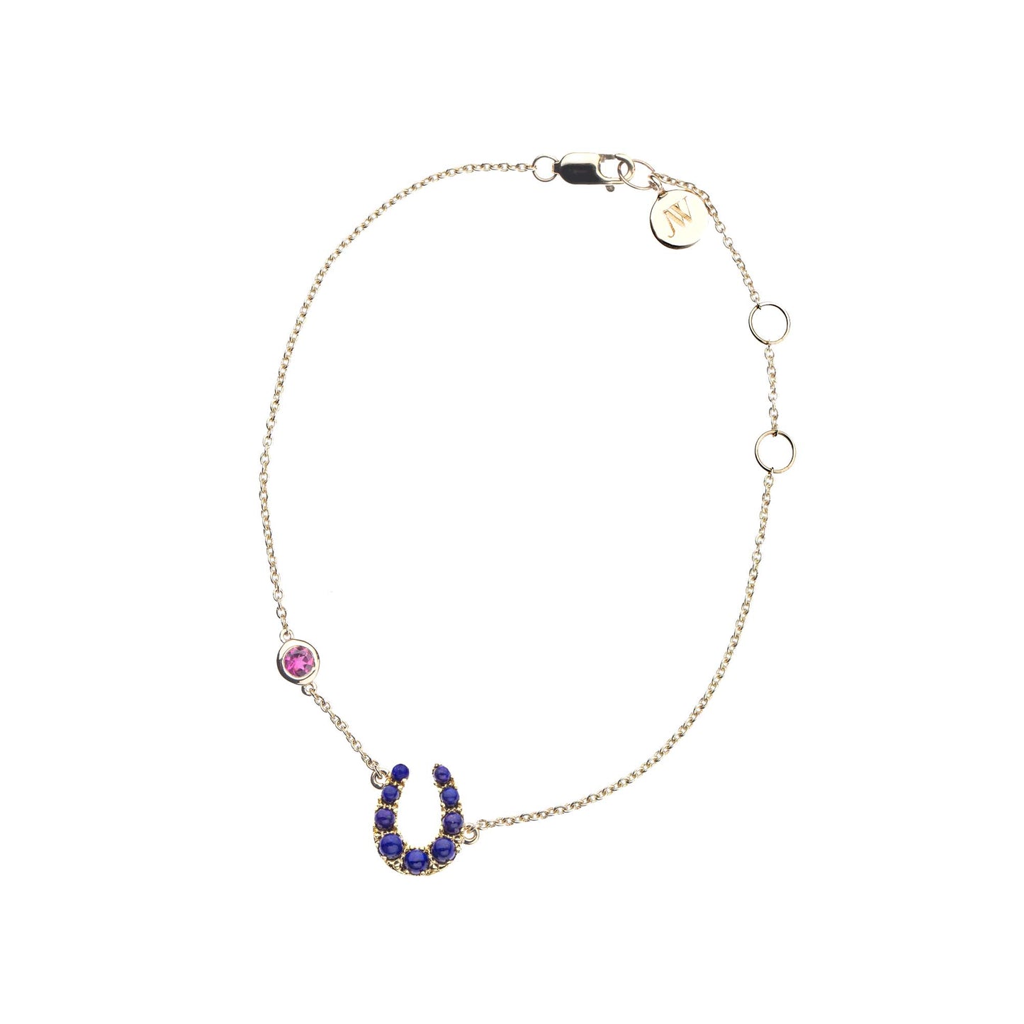LUCKY Baby Horseshoe Delicate Bracelet in 10k