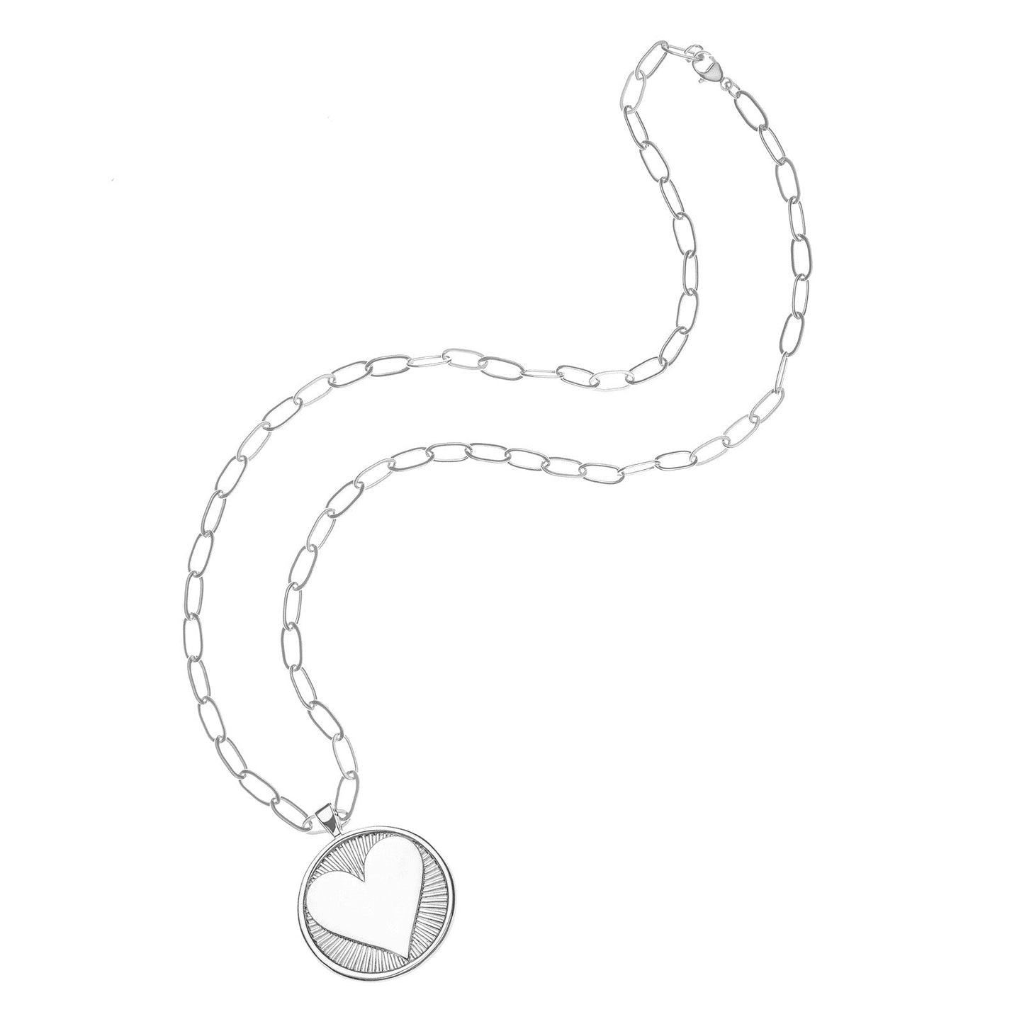 LOVE Hearts Find Me Pendant in Silver