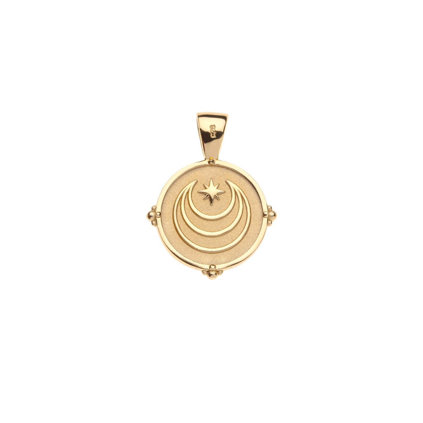 JW Letter Coin Pendant