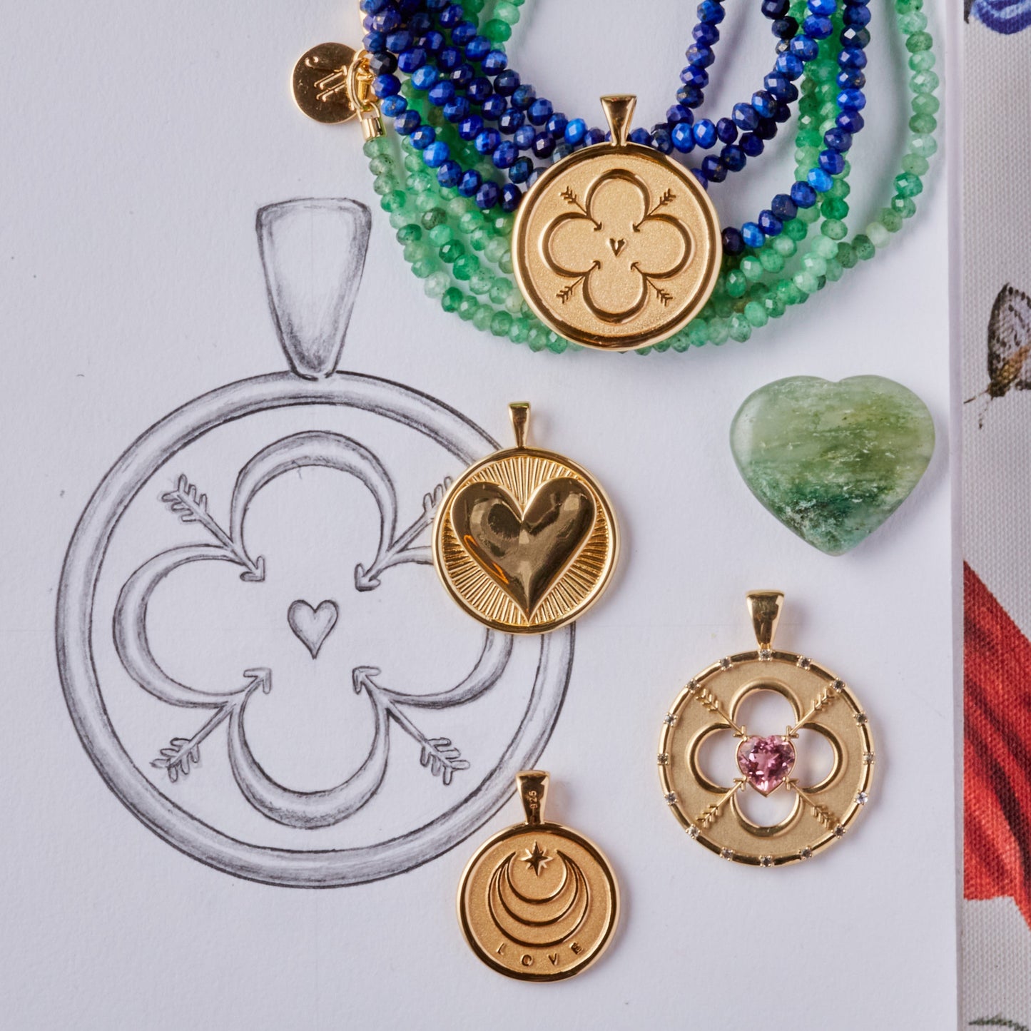 LOVE JW Small Pendant Coin
