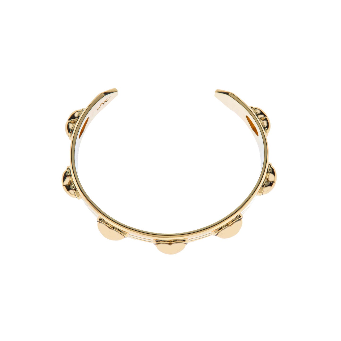 LOVE Set In Stone Heart Cuff in Gold